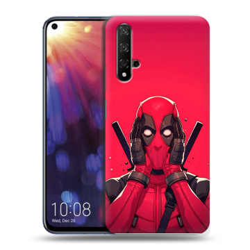 Силиконовый чехол на Huawei Nova 5T с принтом Дедпул Deadpool Силиконовый чехол на Huawei Nova 5T с принтом Дедпул Deadpool