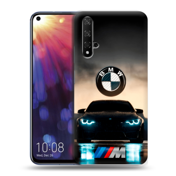 Силиконовый чехол на Huawei Nova 5T с принтом БМВ BMW