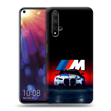 Силиконовый чехол на Huawei Nova 5T с принтом БМВ BMW