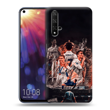 Силиконовый чехол на Huawei Nova 5T с принтом Реал Роналдо Real Ronaldo