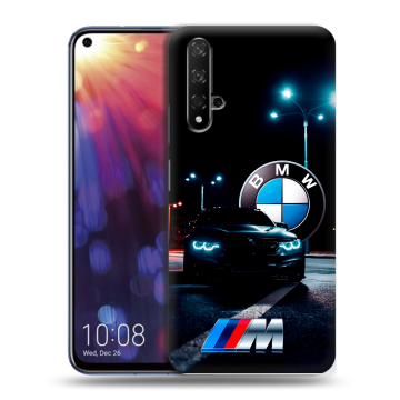 Силиконовый чехол на Huawei Nova 5T с принтом БМВ BMW