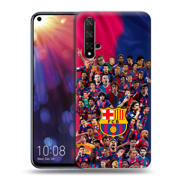 Силиконовый чехол на Huawei Nova 5T с принтом Барселона Barcelona
