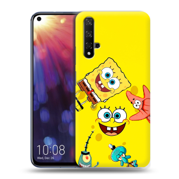Силиконовый чехол на Huawei Nova 5T с принтом Спанч боб Спанчбоб Силиконовый чехол на Huawei Nova 5T с принтом Спанч боб Спанчбоб