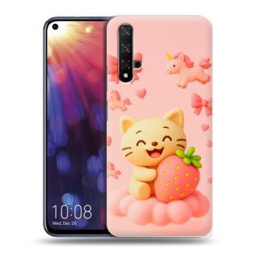 Силиконовый чехол на Huawei Nova 5T с принтом для девочек
