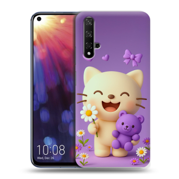 Силиконовый чехол на Huawei Nova 5T с принтом для девочек