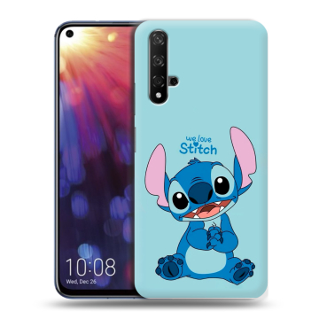 Силиконовый чехол на Huawei Nova 5T с принтом Лило и Стич