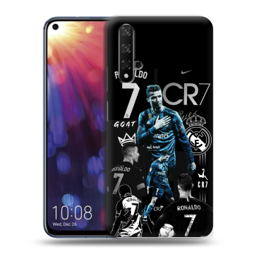 Силиконовый чехол на Huawei Nova 5T с принтом Реал Роналдо