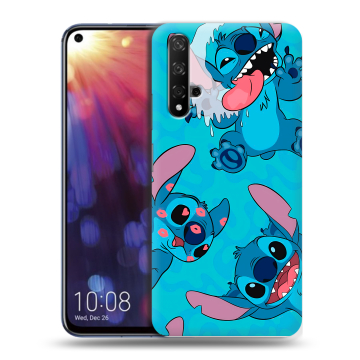 Силиконовый чехол на Huawei Nova 5T с принтом Лило и Стич
