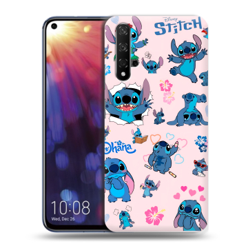 Силиконовый чехол на Huawei Nova 5T с принтом Лило и Стич