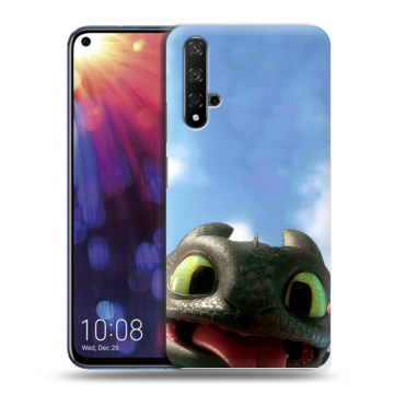 Силиконовый чехол на Huawei Nova 5T с принтом Как приручить дракона