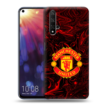 Силиконовый чехол на Huawei Nova 5T с принтом Manchester United Силиконовый чехол на Huawei Nova 5T с принтом Manchester United
