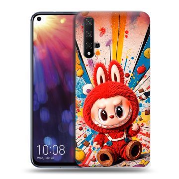 Силиконовый чехол на Huawei Nova 5T с принтом Labubu Лабубу