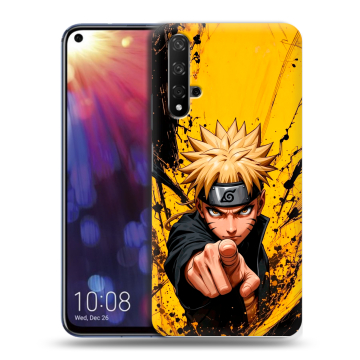 Силиконовый чехол на Huawei Nova 5T с принтом Naruto Наруто