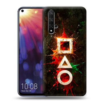 Силиконовый чехол на Huawei Nova 5T с принтом Squid Game Игра кальмара