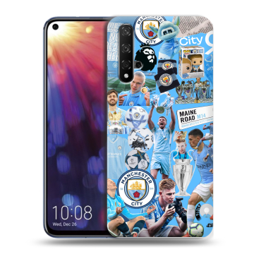 Силиконовый чехол на Huawei Nova 5T с принтом Man City Манчестер Сити Силиконовый чехол на Huawei Nova 5T с принтом Man City Манчестер Сити