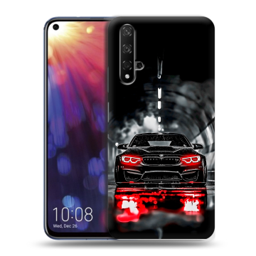Силиконовый чехол на Huawei Nova 5T с принтом BMW БМВ