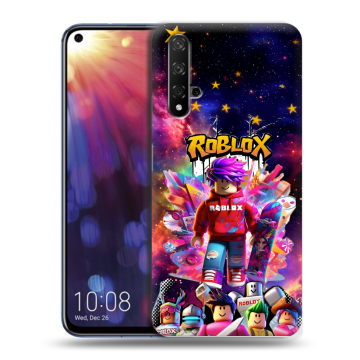 Силиконовый чехол на Huawei Nova 5T с принтом Roblox Роблокс