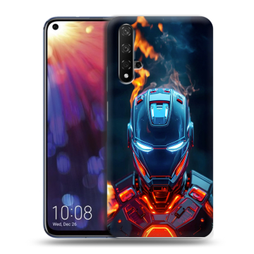 Силиконовый чехол на Huawei Nova 5T с принтом IronMan Железный человек Силиконовый чехол на Huawei Nova 5T с принтом IronMan Железный человек