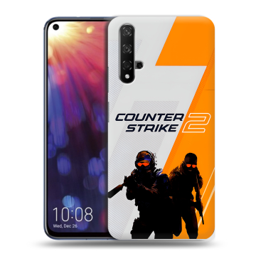 Силиконовый чехол на Huawei Nova 5T с принтом Counter Strike