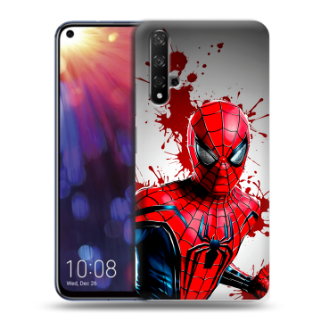 Силиконовый чехол на Huawei Nova 5T с принтом Spiderman Человек паук