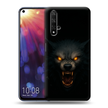 Силиконовый чехол на Huawei Nova 5T с принтом Волк Силиконовый чехол на Huawei Nova 5T с принтом Волк