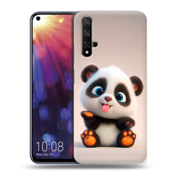 Силиконовый чехол на Huawei Nova 5T с принтом милая панда