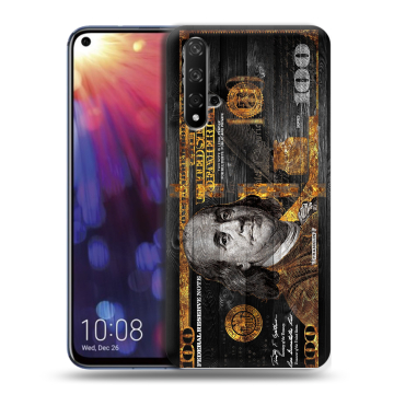 Силиконовый чехол на Huawei Nova 5T с принтом Доллар деньги