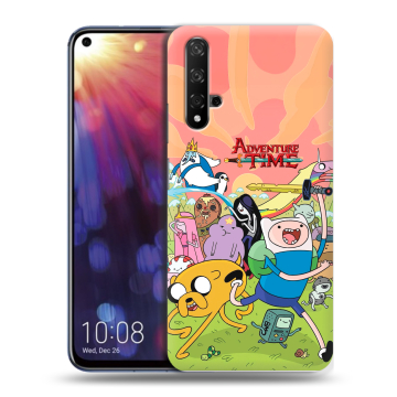 Силиконовый чехол на Huawei Nova 5T с принтом Adventure time Время приключений Силиконовый чехол на Huawei Nova 5T с принтом Adventure time Время приключений