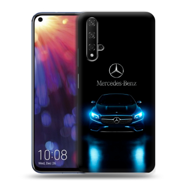 Силиконовый чехол на Huawei Nova 5T с принтом Mercedes Мерседес