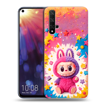 Силиконовый чехол на Huawei Nova 5T с принтом Labubu Лабубу