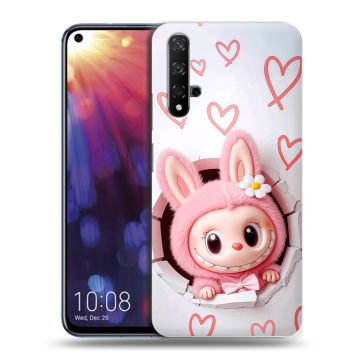 Силиконовый чехол на Huawei Nova 5T с принтом Labubu Лабубу