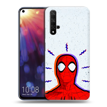 Силиконовый чехол на Huawei Nova 5T с принтом Spiderman Человек паук Силиконовый чехол на Huawei Nova 5T с принтом Spiderman Человек паук