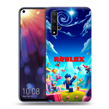 Силиконовый чехол на Huawei Nova 5T с принтом Roblox Роблокс Силиконовый чехол на Huawei Nova 5T с принтом Roblox Роблокс