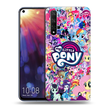 Силиконовый чехол на Huawei Nova 5T с принтом My little pony Дружба чудо
