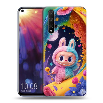 Силиконовый чехол на Huawei Nova 5T с принтом Labubu Лабубу Силиконовый чехол на Huawei Nova 5T с принтом Labubu Лабубу