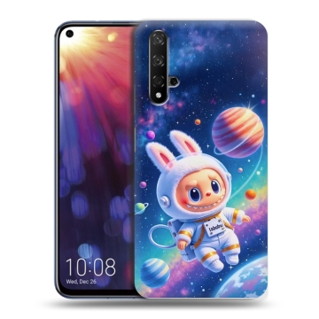 Силиконовый чехол на Huawei Nova 5T с принтом Labubu Лабубу
