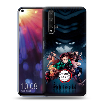 Силиконовый чехол на Huawei Nova 5T с принтом Demon Slayer Клинок рассекающий демонов Силиконовый чехол на Huawei Nova 5T с принтом Demon Slayer Клинок рассекающий демонов