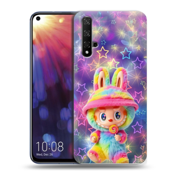 Силиконовый чехол на Huawei Nova 5T с принтом Labubu Лабубу