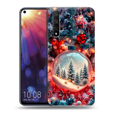 Силиконовый чехол на Huawei Nova 5T с принтом Новый год Силиконовый чехол на Huawei Nova 5T с принтом Новый год