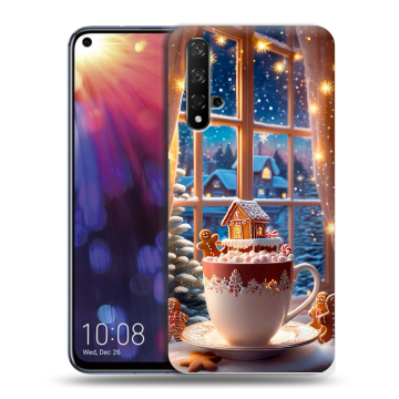 Силиконовый чехол на Huawei Nova 5T с принтом Новый год Силиконовый чехол на Huawei Nova 5T с принтом Новый год