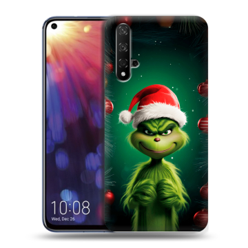 Силиконовый чехол на Huawei Nova 5T с принтом Гринч Новый год Рождество Силиконовый чехол на Huawei Nova 5T с принтом Гринч Новый год Рождество