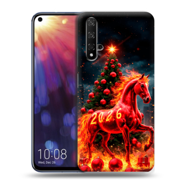 Силиконовый чехол на Huawei Nova 5T с принтом Новый год Силиконовый чехол на Huawei Nova 5T с принтом Новый год