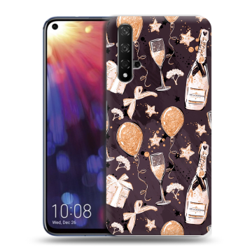 Силиконовый чехол на Huawei Nova 5T с принтом Новый год Силиконовый чехол на Huawei Nova 5T с принтом Новый год