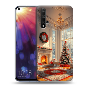 Силиконовый чехол на Huawei Nova 5T с принтом Новый год Силиконовый чехол на Huawei Nova 5T с принтом Новый год