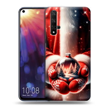 Силиконовый чехол на Huawei Nova 5T с принтом Новый год Силиконовый чехол на Huawei Nova 5T с принтом Новый год