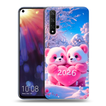 Силиконовый чехол на Huawei Nova 5T с принтом Новый год Силиконовый чехол на Huawei Nova 5T с принтом Новый год