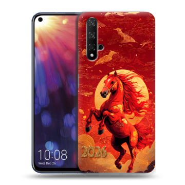 Силиконовый чехол на Huawei Nova 5T с принтом Новый год Силиконовый чехол на Huawei Nova 5T с принтом Новый год