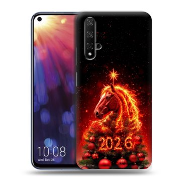 Силиконовый чехол на Huawei Nova 5T с принтом Новый год Силиконовый чехол на Huawei Nova 5T с принтом Новый год