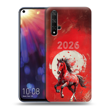 Силиконовый чехол на Huawei Nova 5T с принтом Новый год Силиконовый чехол на Huawei Nova 5T с принтом Новый год