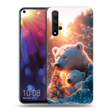 Силиконовый чехол на Huawei Nova 5T с принтом Новый год Силиконовый чехол на Huawei Nova 5T с принтом Новый год